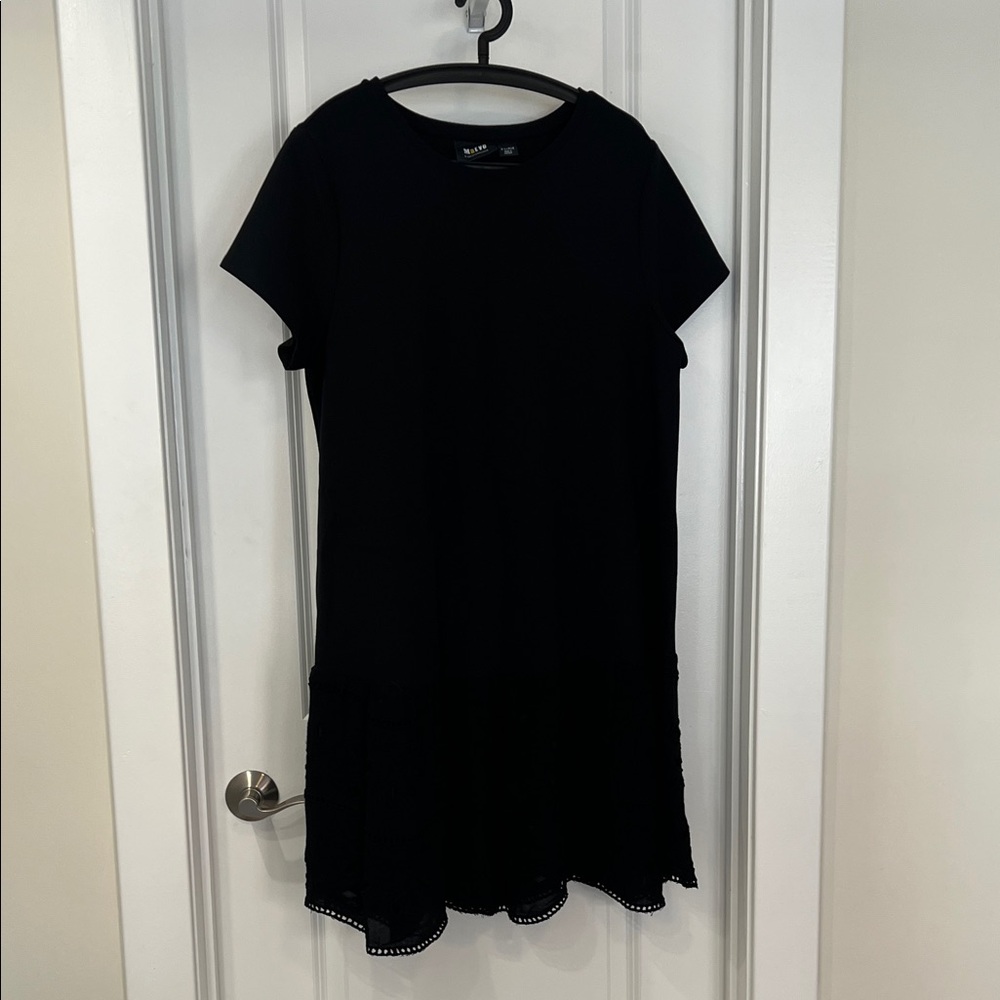 Maeve Black Short Sleeve Dress